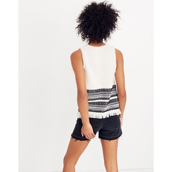 NWT Maxwell Villagrove Sweater Tank in Bright Ivory - Size S - Picture 4 of 14
